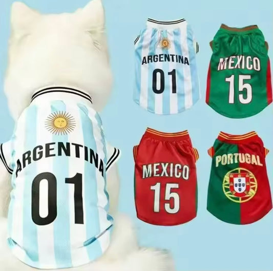 Maillot de foot pour chien