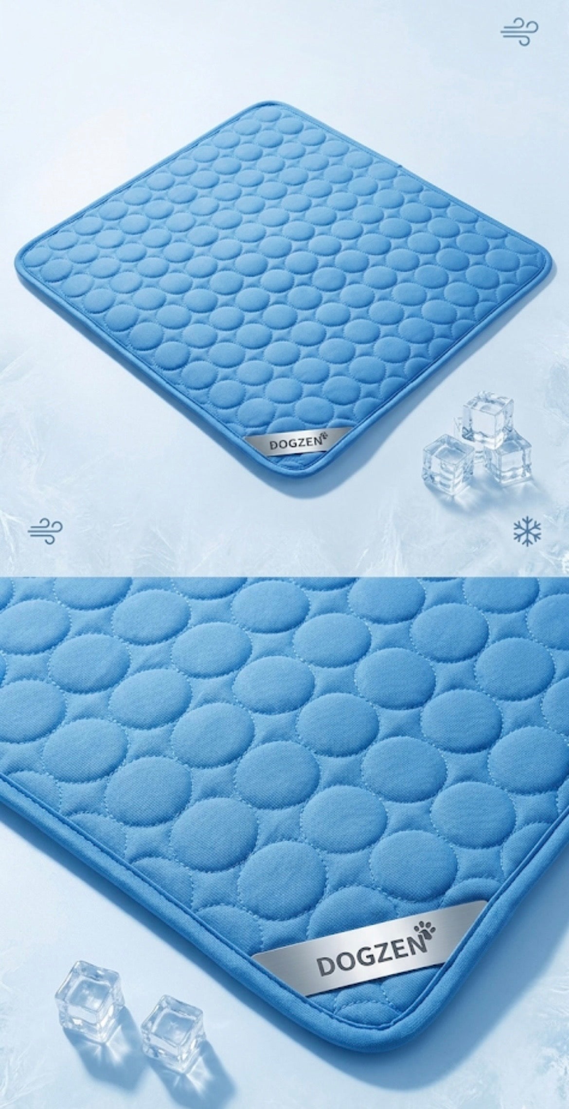 Tapis Rafraîchissant pour Chien & Chat — Confort Glacé Toute l'Été