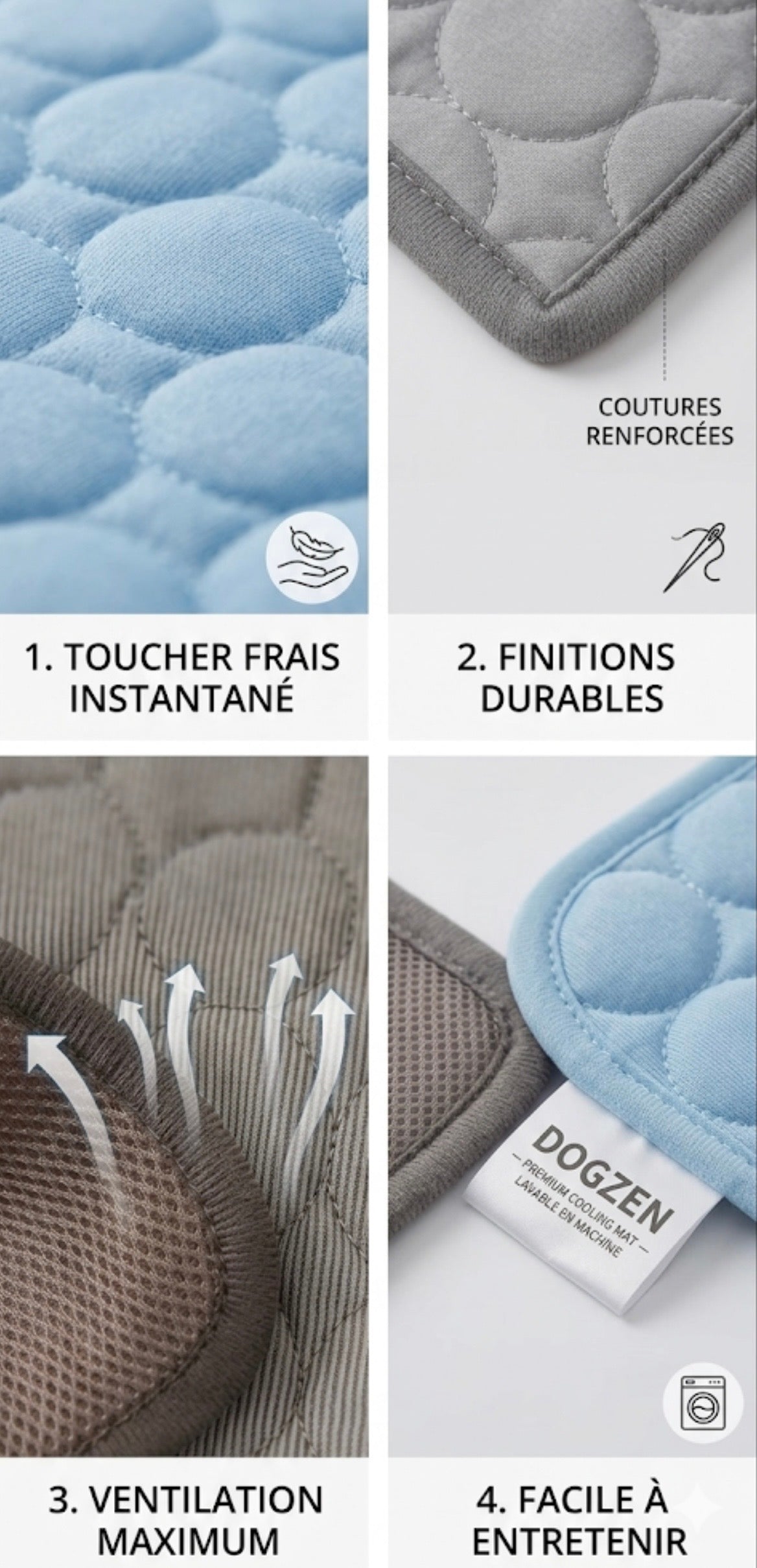 Tapis Rafraîchissant pour Chien & Chat — Confort Glacé Toute l'Été